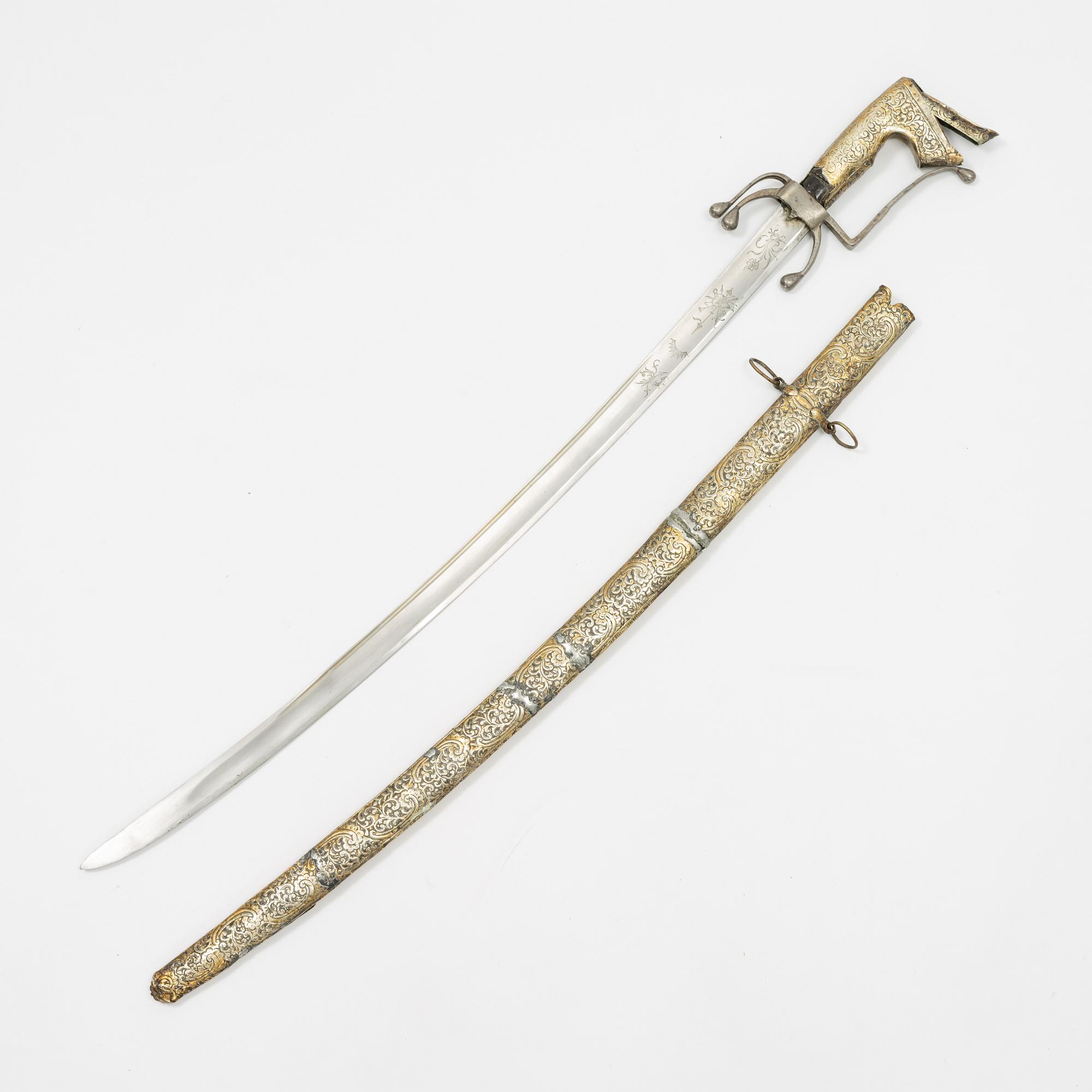 Sabel, spansk, med Nimcha-fäste, 1800-tal.