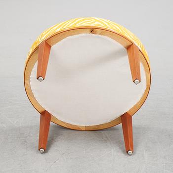 A model 647 stool by Josef Frank for Firma Svenskt Tenn, designed 1936.