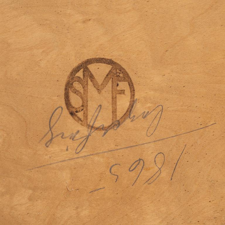 A pair of birch bedside tables, Svenska Möbelfabrikerna Bodafors, 1930-/40-tal.
