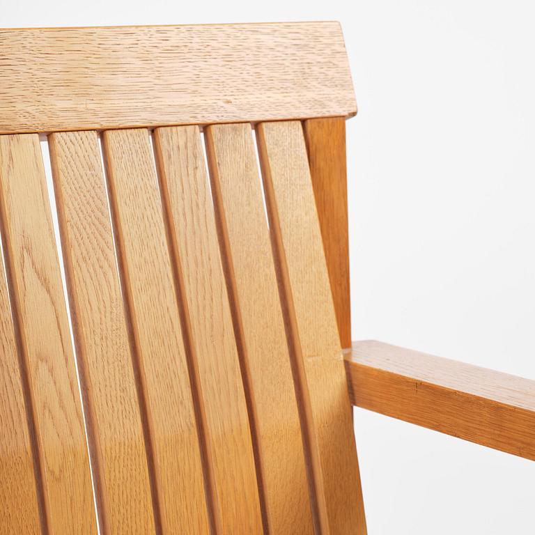 John Kandell, a pair of armchairs, J. E. Blomqvist Möbelfabrik, Uppsala, designed for the City Archive of Stockholm, 1958-59.