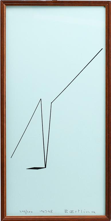 OLLE BAERTLING, seriegrafi, signerad, daterad 1967-68 och numrerad 242/300.