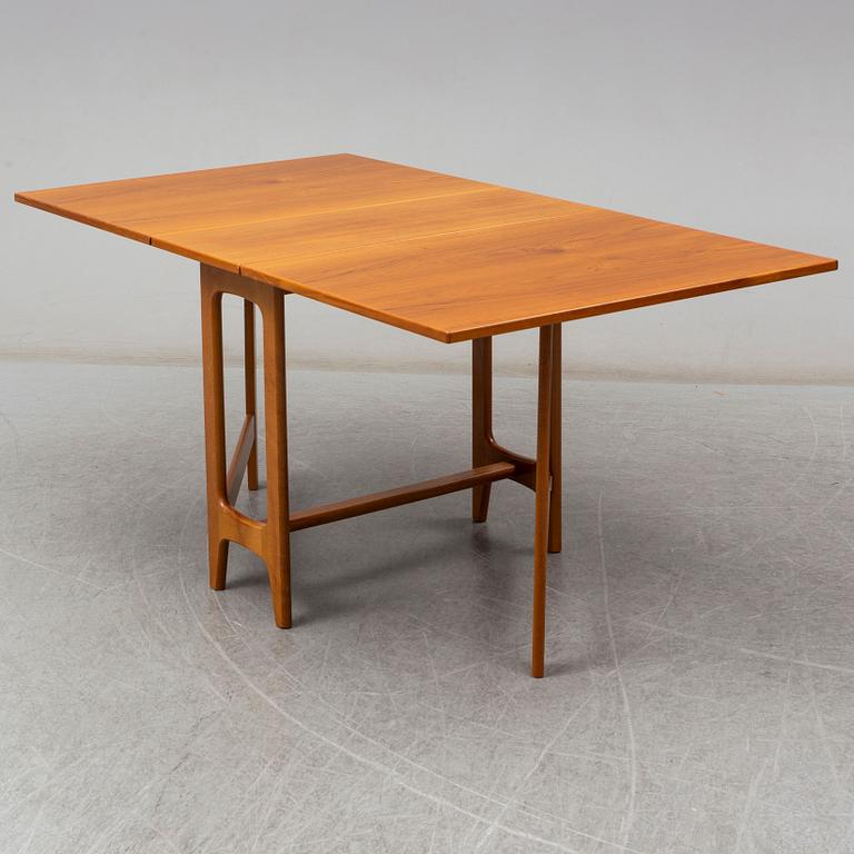 BENDT WINGE, a teak gate-leg table from Kleppes Møbelfabrik, Norway.