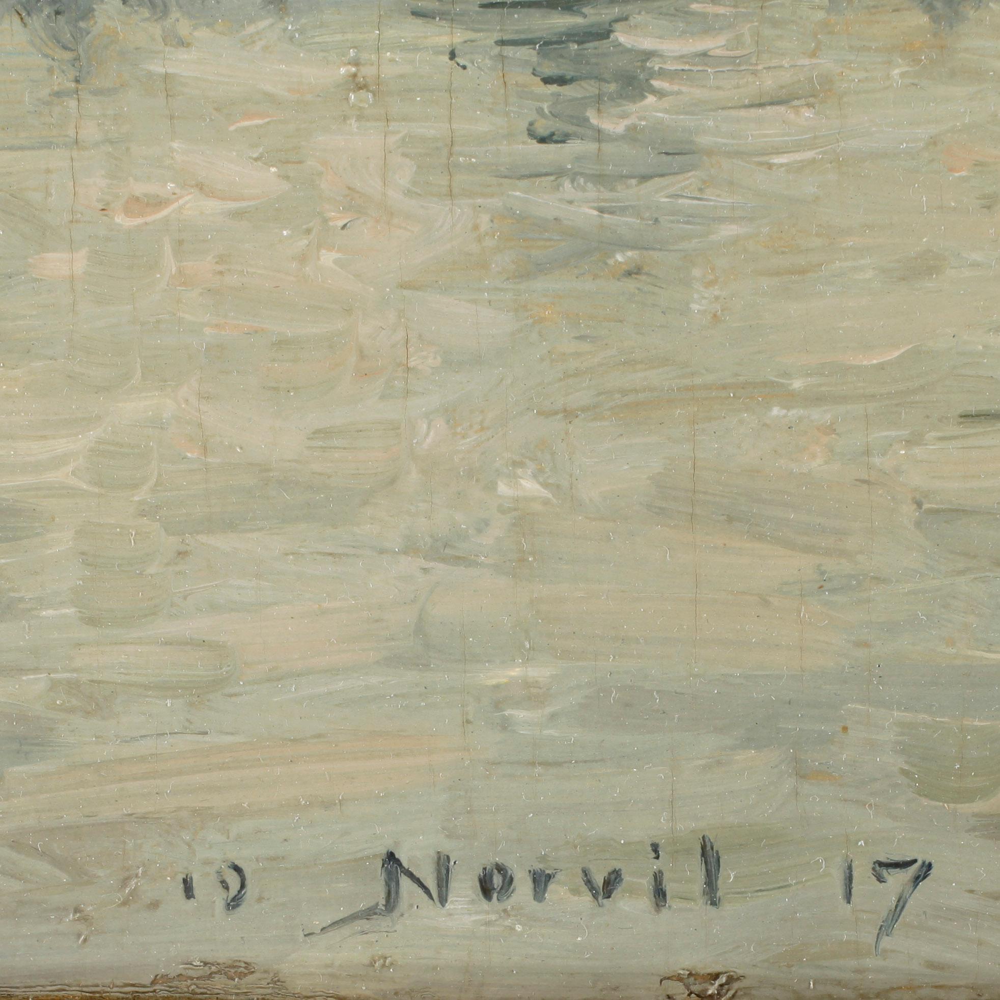 OKÄND KONSTNÄR, olja på pannå, Ryssland, 1900-talets första hälft, signerad.
