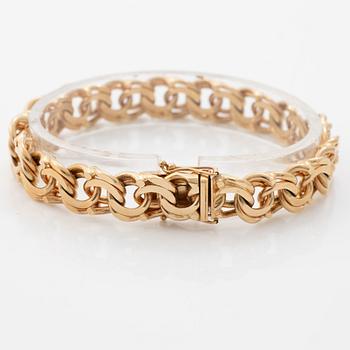 Armband, 18K guld, bismarcklänk.