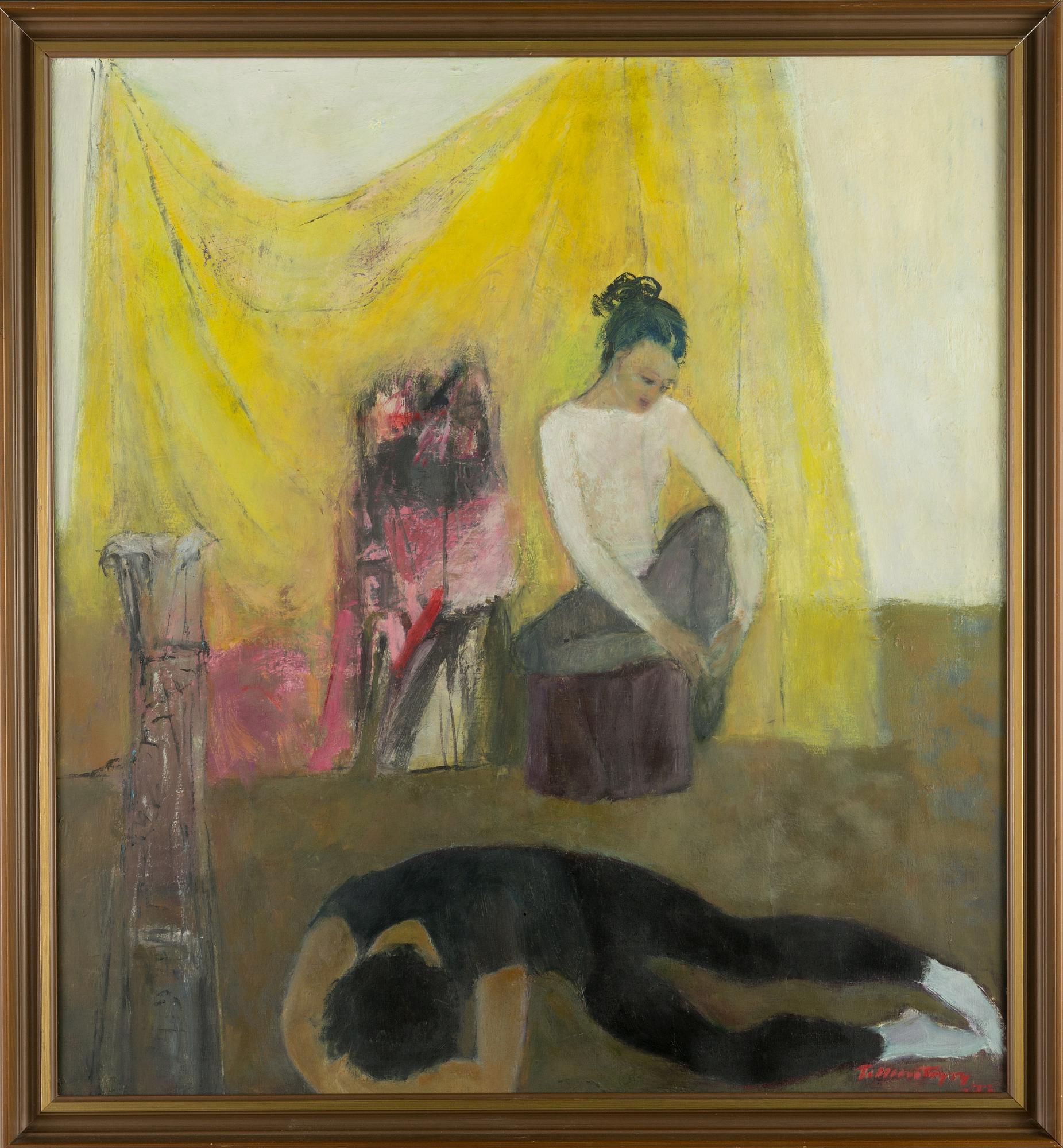 Tellervo Töyry, oil on canvas, signed and dated -73.