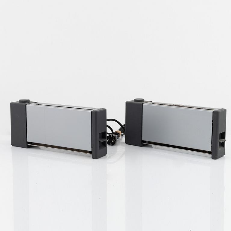 Reinhold Weiss & Hartwig Kahlcke, three  toasters, Braun.