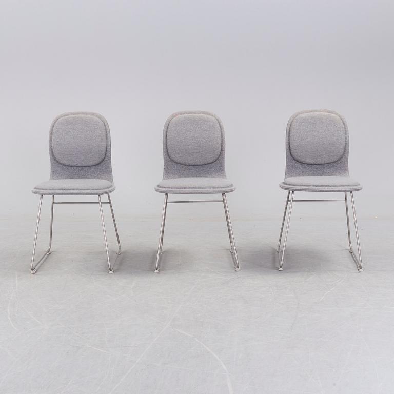 Three 'Hi Pad chair' chairs by Jasper Morrison for Capellini,  Italy, circa 2000.