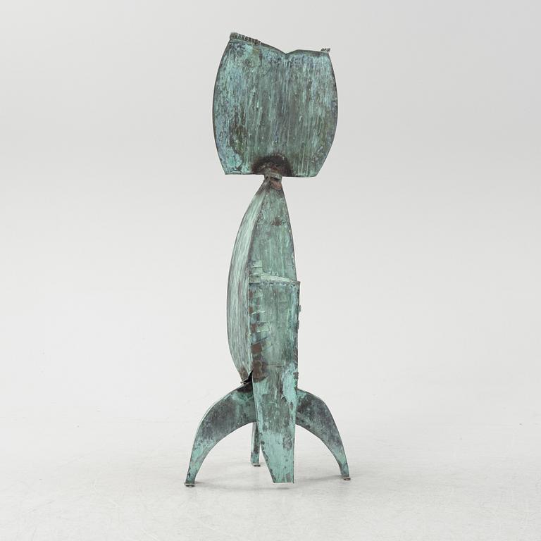 Walter Bengtsson, sculpture, green patinated bronze, signed with monogram WB and dated -58.
