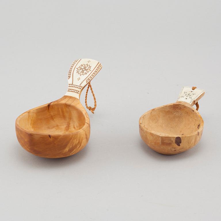 Two Guksi, partly made by Anders Sunna, 20th century.