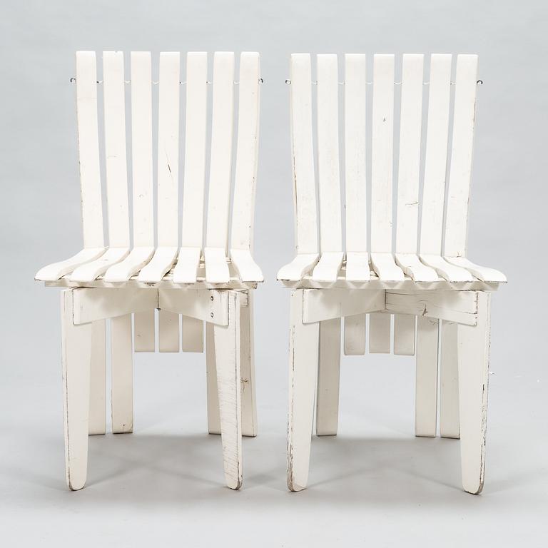 Alvar Aalto, Trädgårdsmöblemang, 5 delar, "Aurinko-serien", Artek 1960/1970-tal.