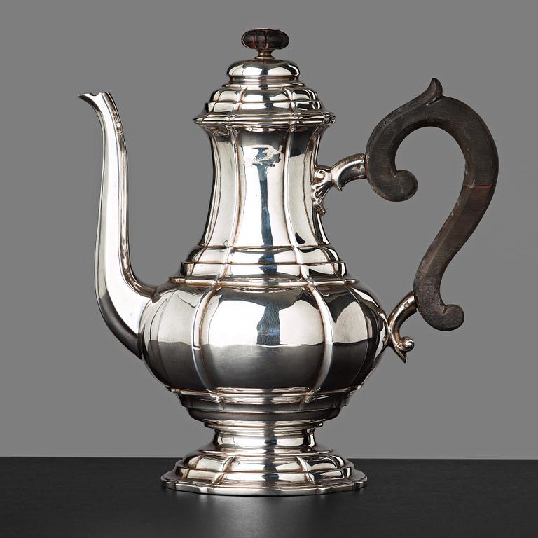 KAFFEKANNA, rokoko, 1700-talets mitt.