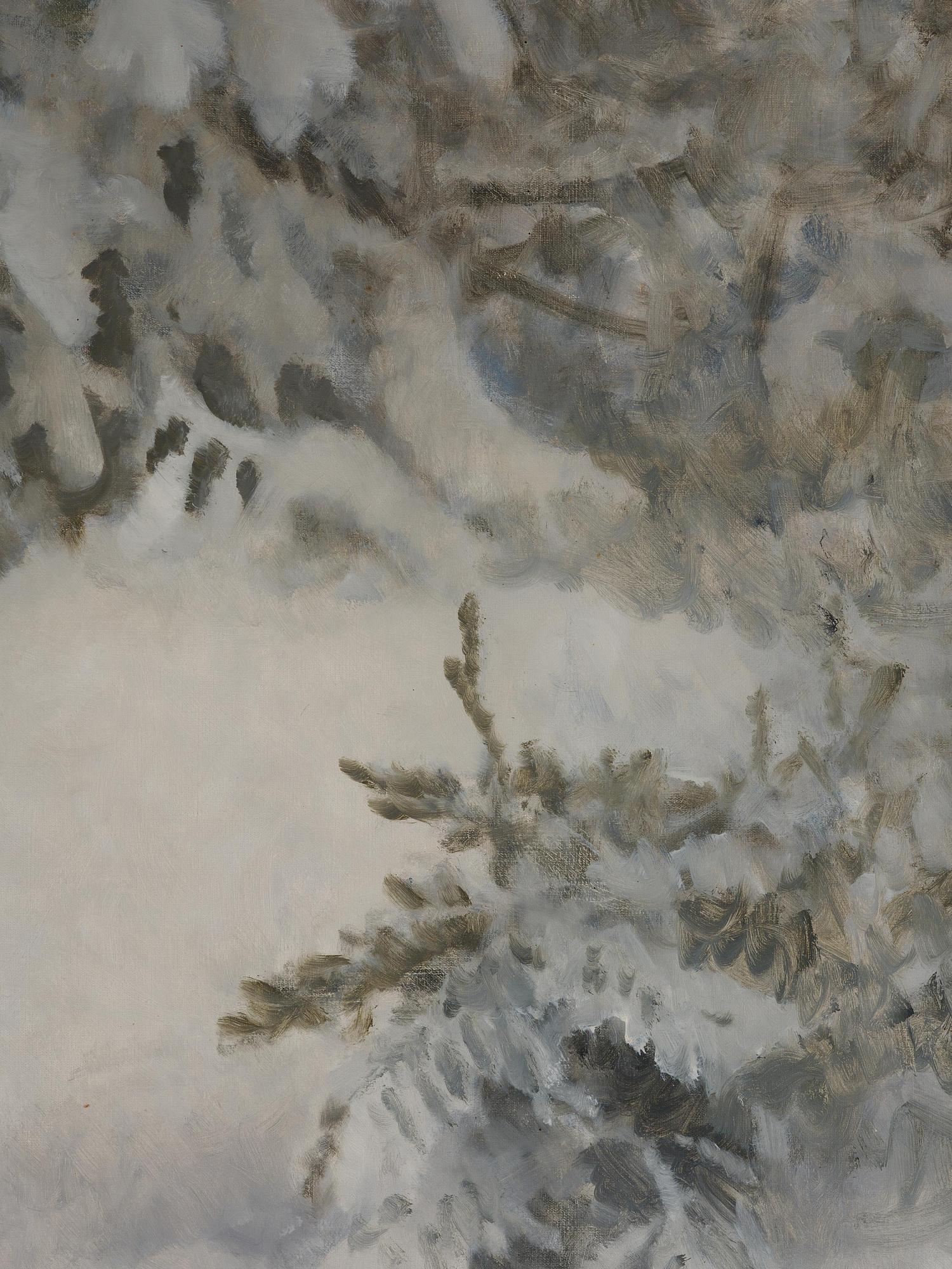 Bruno Liljefors, Fox in a winter landscape.