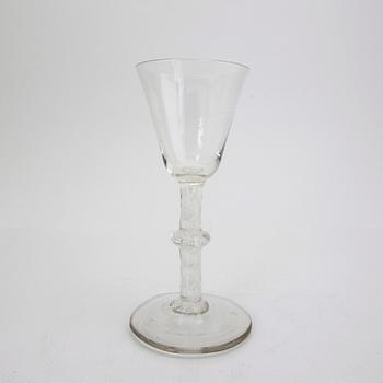 A set of three Irish and German 18th/19th century glasses.