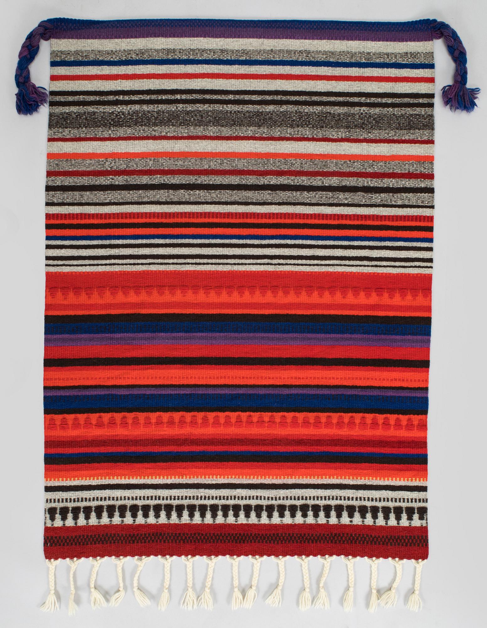 Elsa Montell-Saanio, rana / väggbonad, "Trollformel"  Finland. Ca 124 x 87 cm.