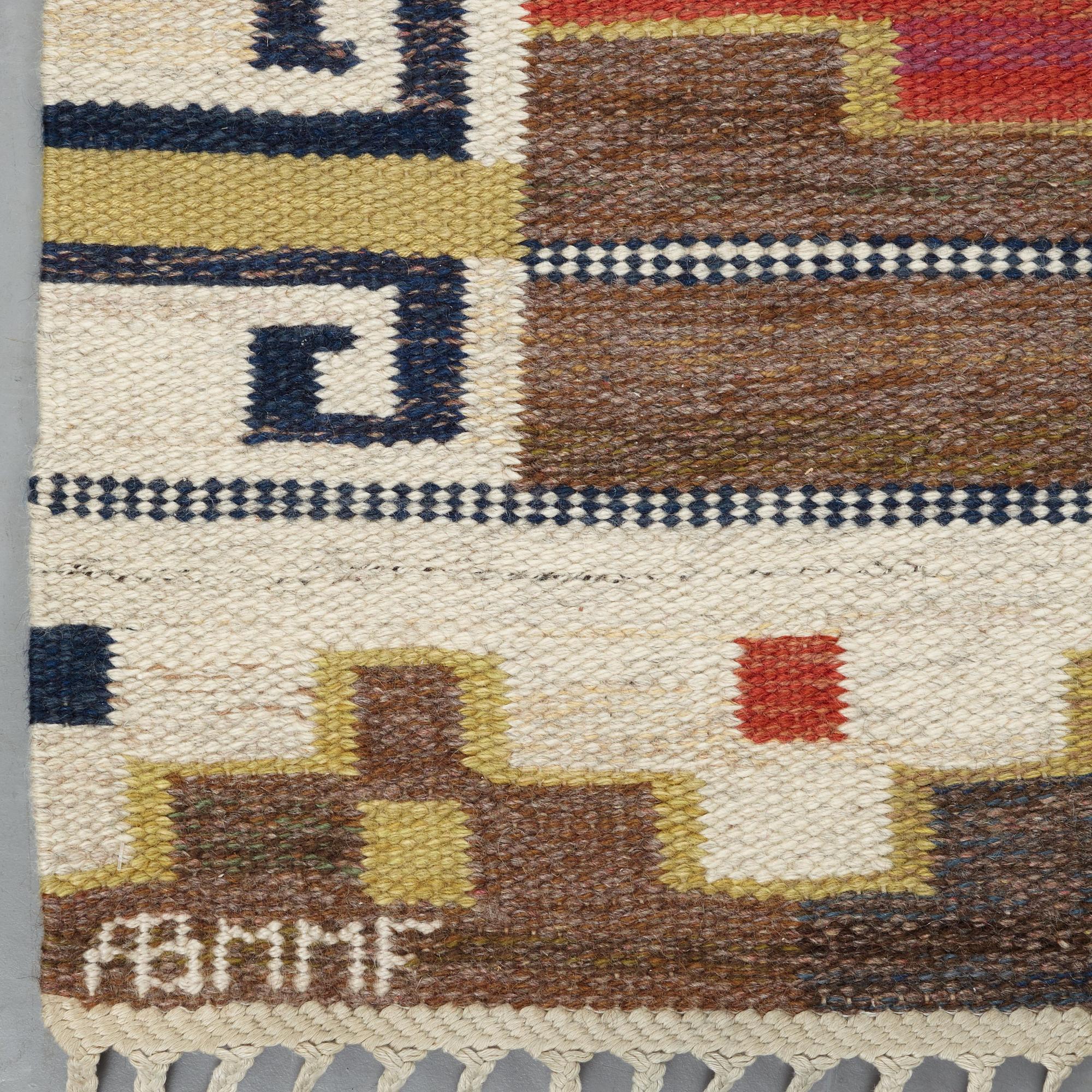 Märta Måås-Fjetterström, a carpet, "Bruna heden", flat weave, ca 204,5-205,5 x 130,5-132,5 cm, signed AB MMF.