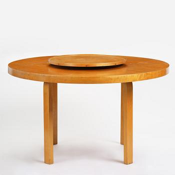 Alvar Aalto, matbord, modell "91", med karusellbricka, O.Y. Huonekalu-ja Rakennustyötehdas A.B, för Finmar Ltd, Finland, 1934-39.