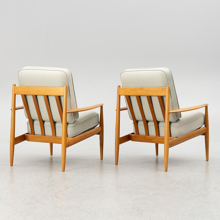Grete Jalk, fåtöljer, ett par, France & Son, Danmark, 1960-tal.