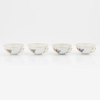 Royal Copenhagen, a 41-piece 'Sachsisk Blomst' porcelain service, Denmark.