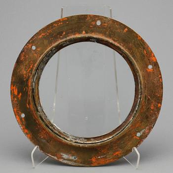 BÅTVENTIL, mässing och glas, 1900-talets första hälft.