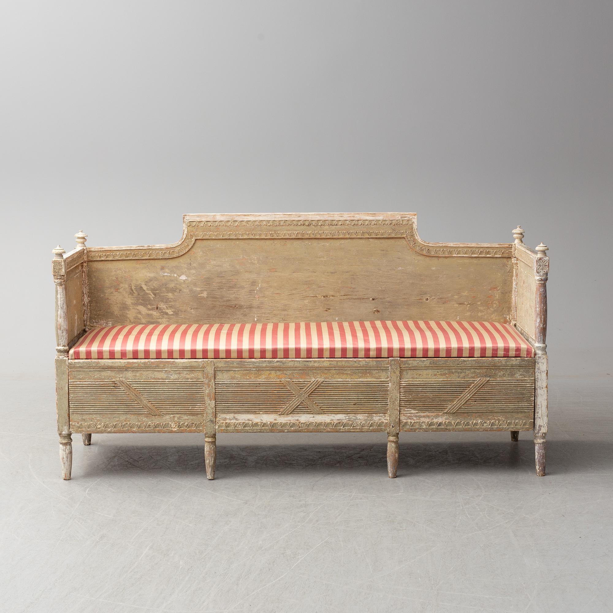 SOFFA, gustaviansk, sent 1700-tal.