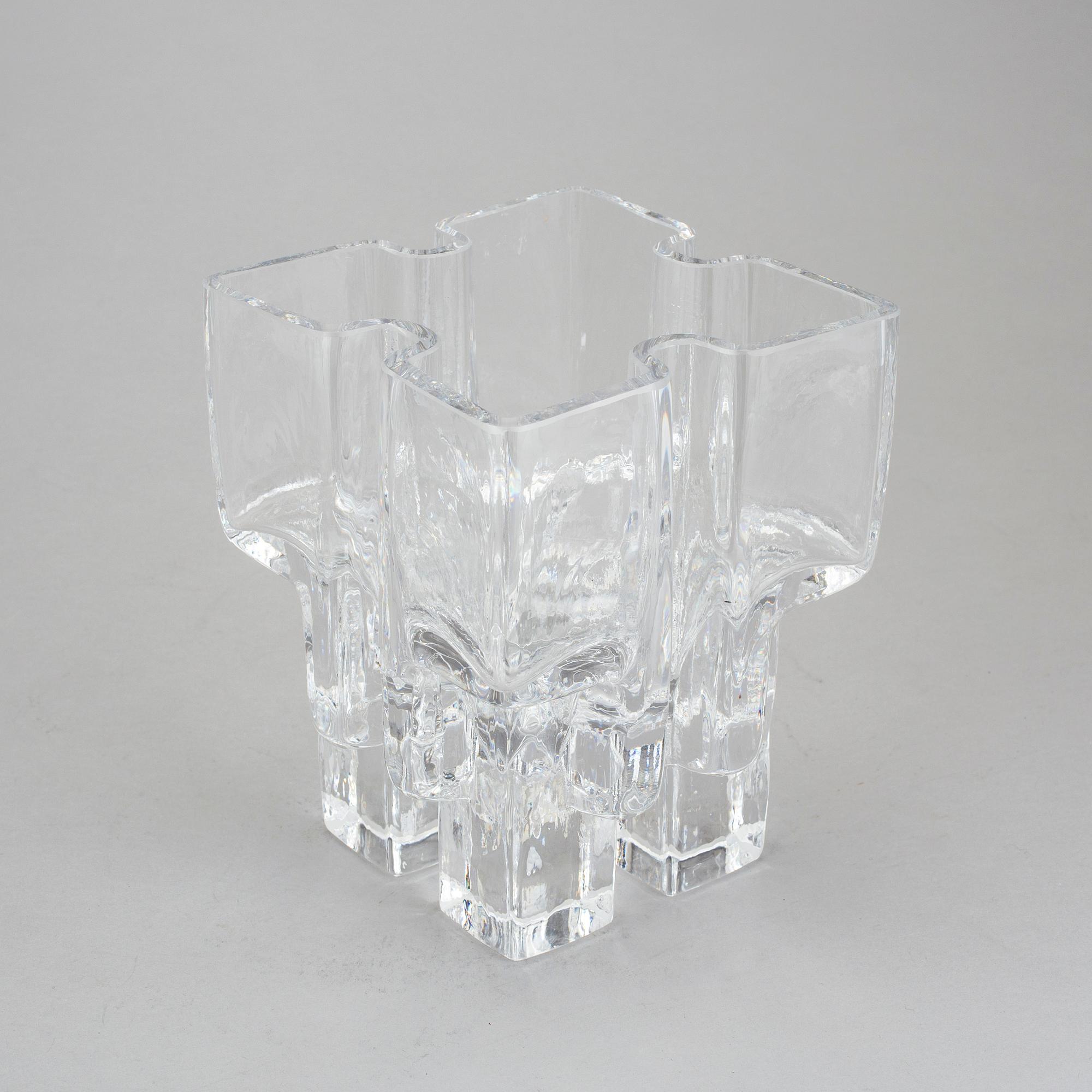 HELENA TYNELL, vas, glas, Riihimäen Lasi Oy, signerad.