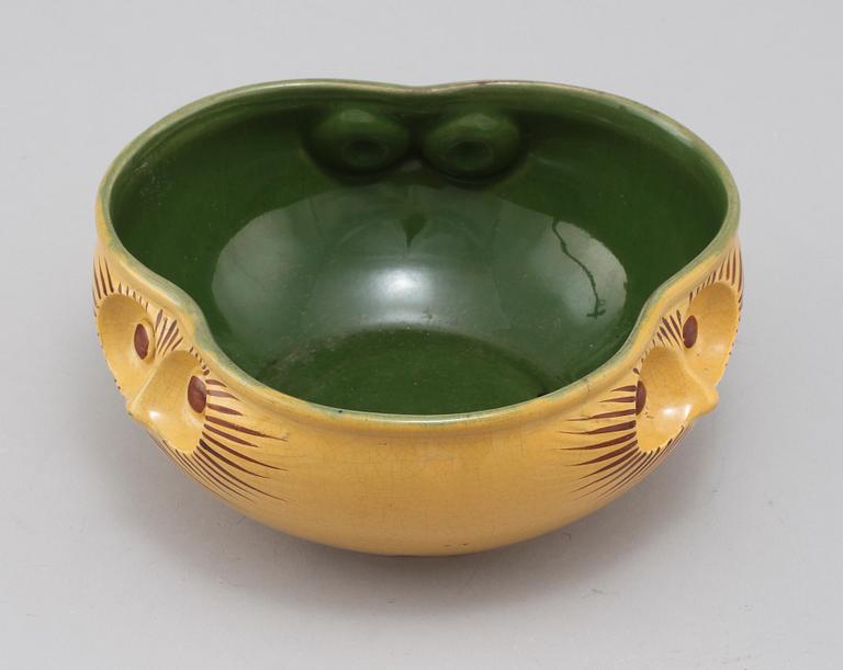 SKÅL, flintgods, jugend, Rörstrand, 1900-talets början.