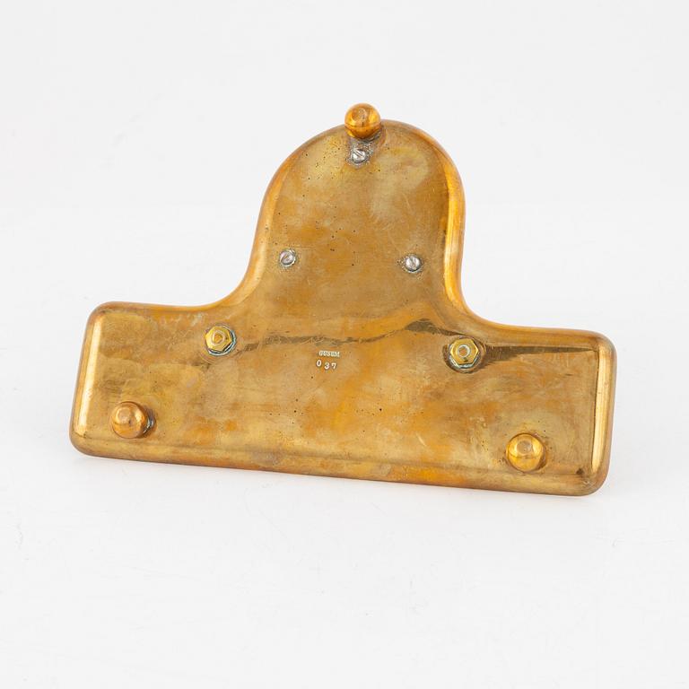 A brass five-piece inkstand suite from Gusum, 20th century.