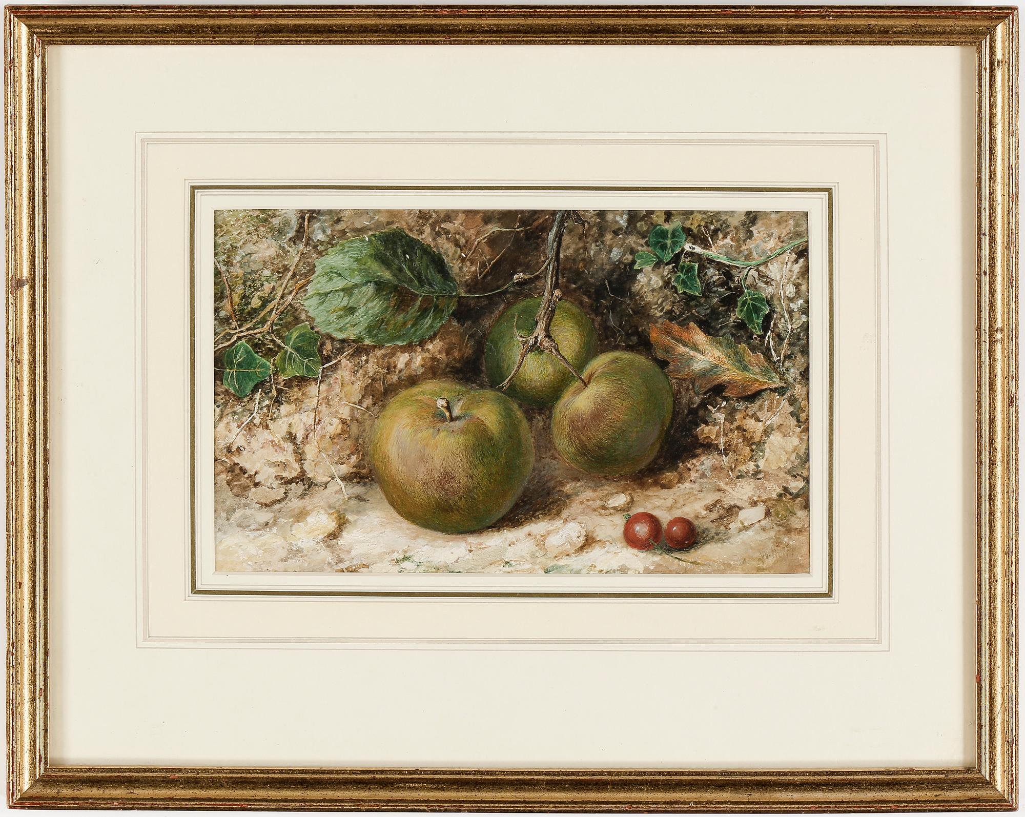 WILLIAM HENRY HUNT, akvarell, signerad.