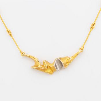 Björn Weckström, 18K gold necklace, Lapponia 1987.