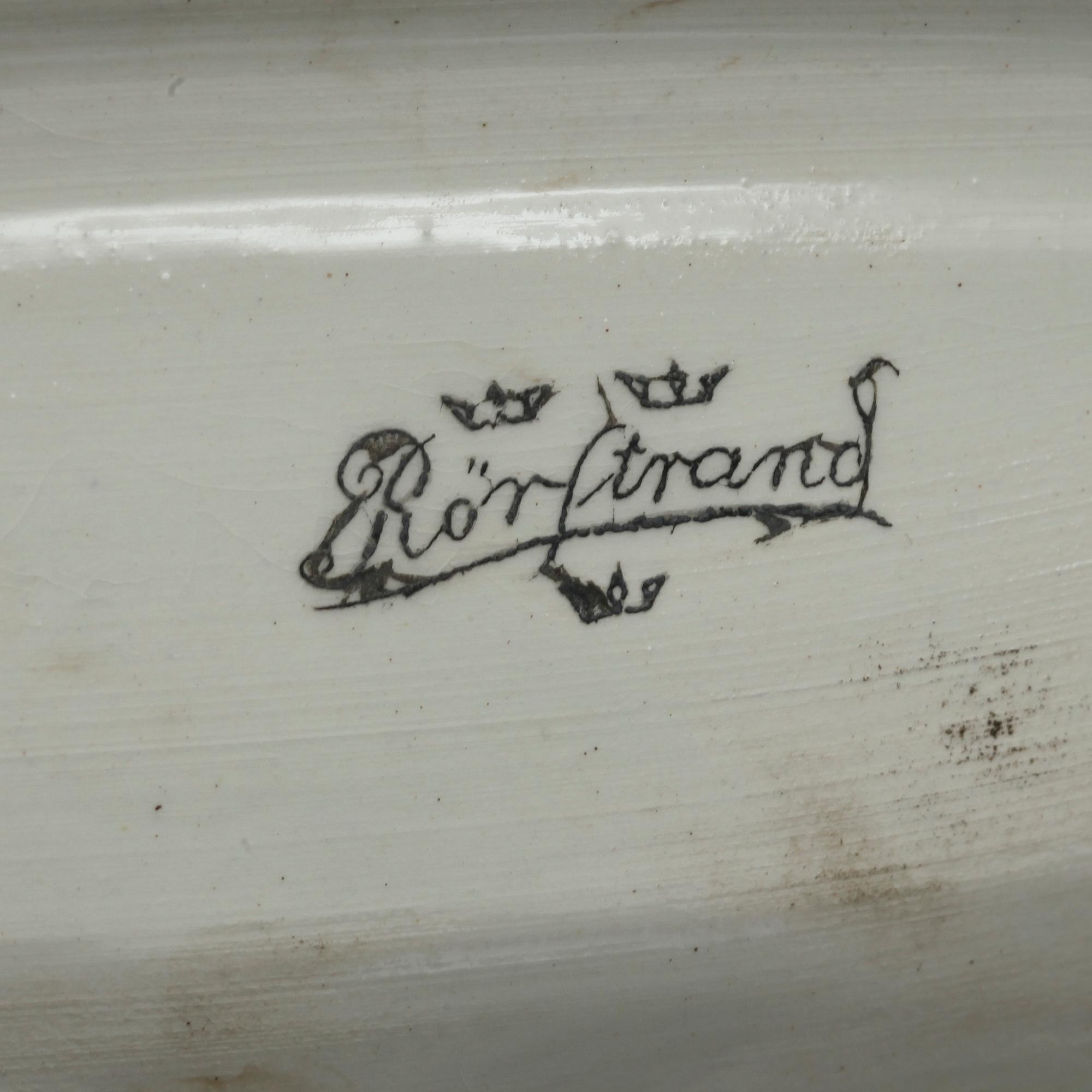 JARDINIERE, majolika. Rörstrand 1800-talets slut.