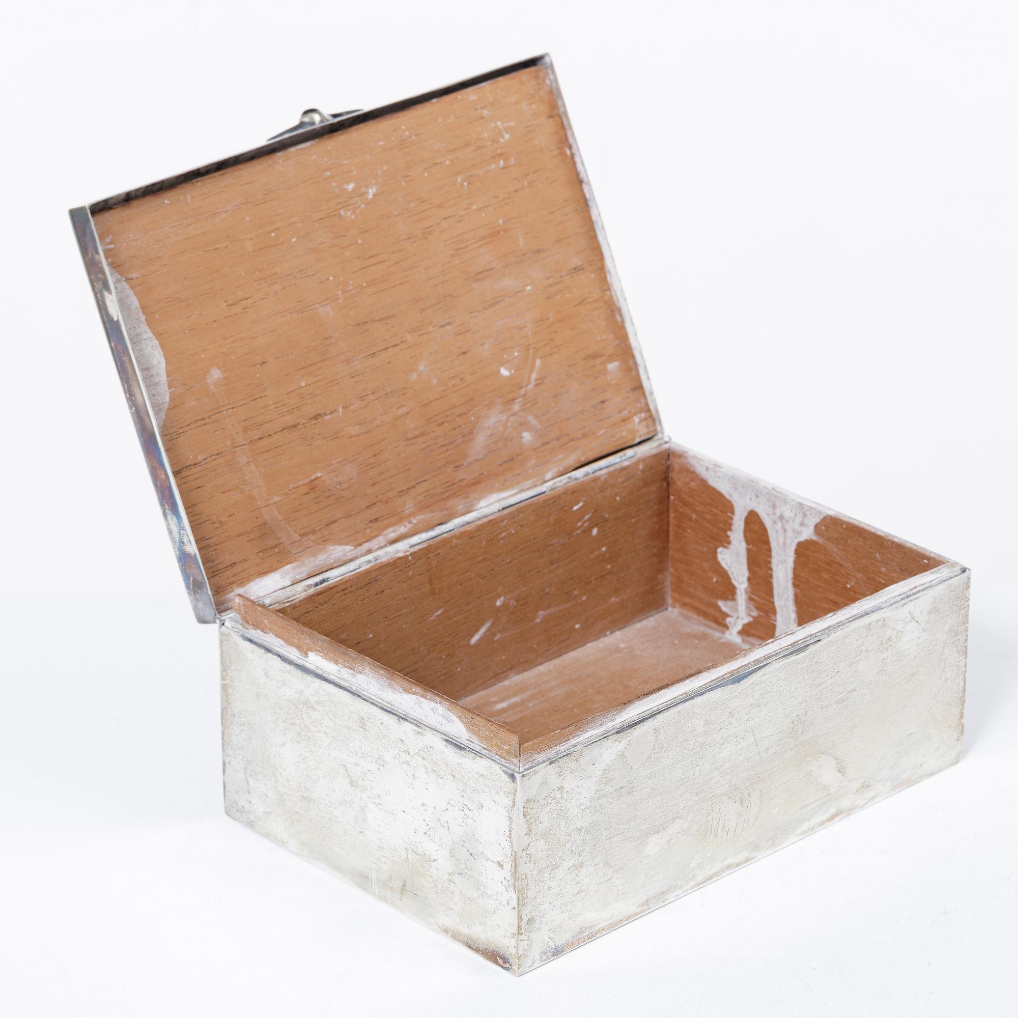 Cigarrskrin, silver, 1915.