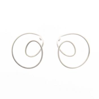 GEORG JENSEN, A PAIR OF EARRINGS, "Alliance", silver.