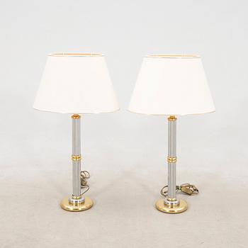 Table lamps, a pair by Le Dauphin, France, late 20th century.