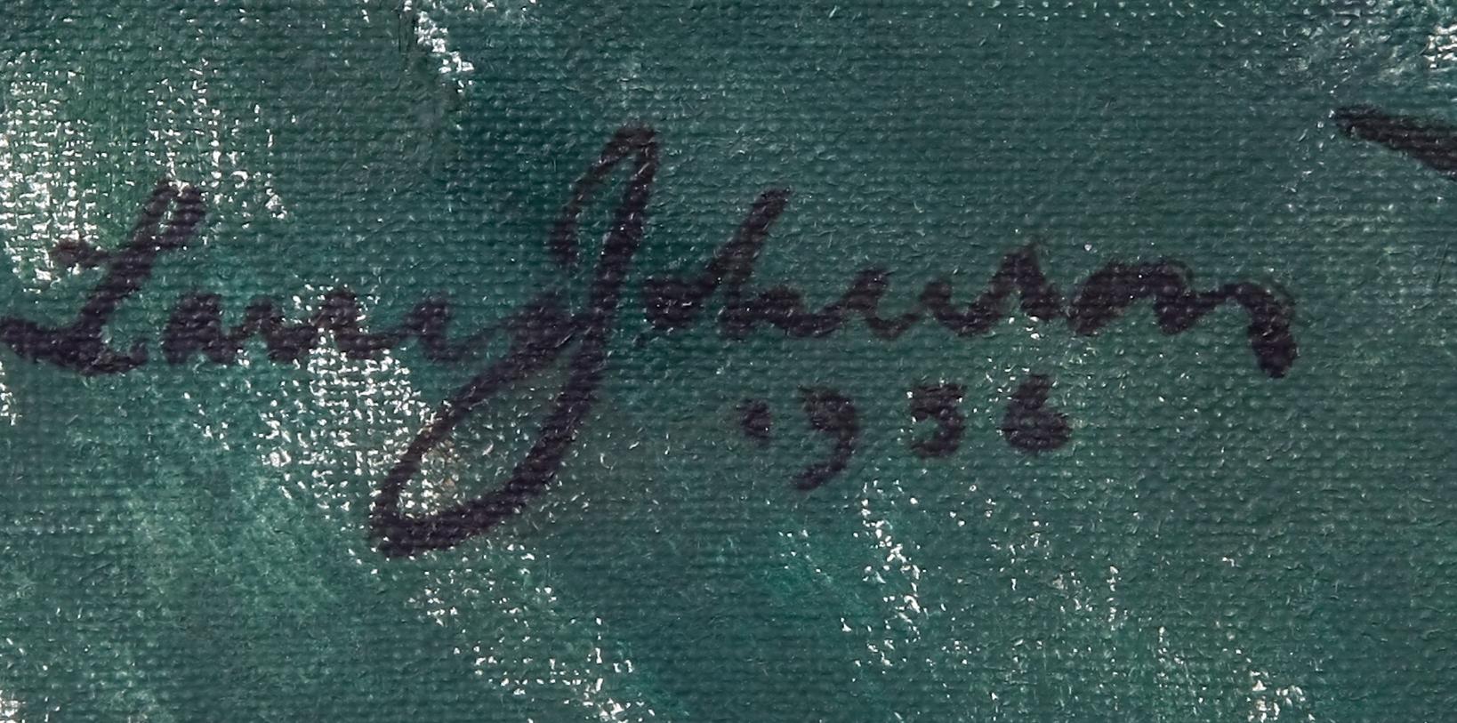 OKÄND KONSTNÄR, olja på duk, sign o dat 1954.