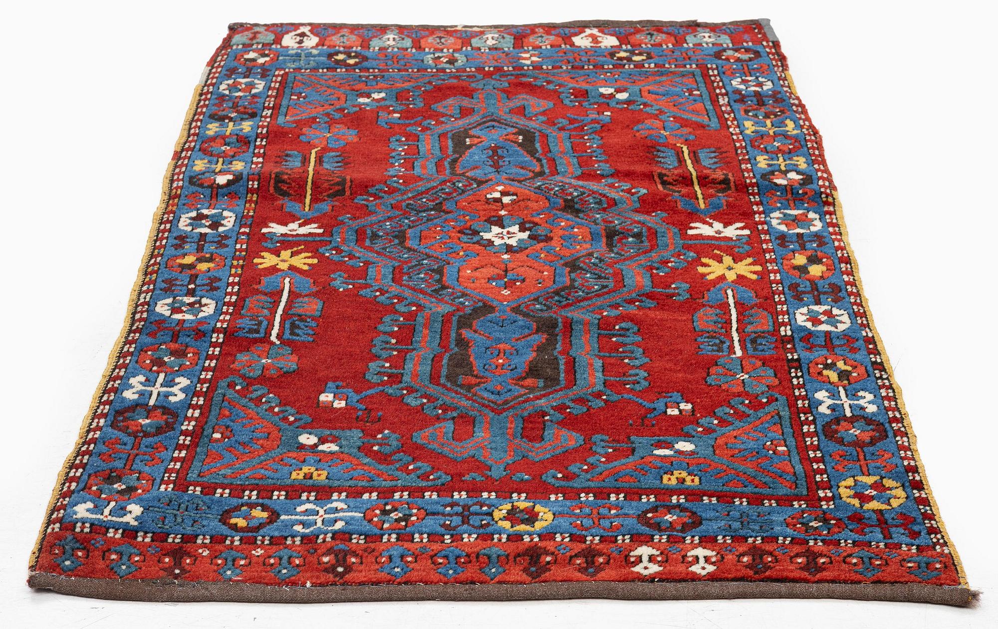 An antique Sivas Yastick rug, central Anatolia, c. 125 x 104 cm.