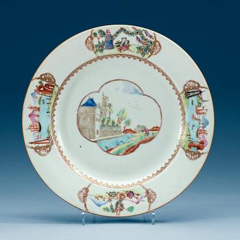 1568. A 'European Subject' dinner plate, Qing dynasty, Qianlong (1736-95).