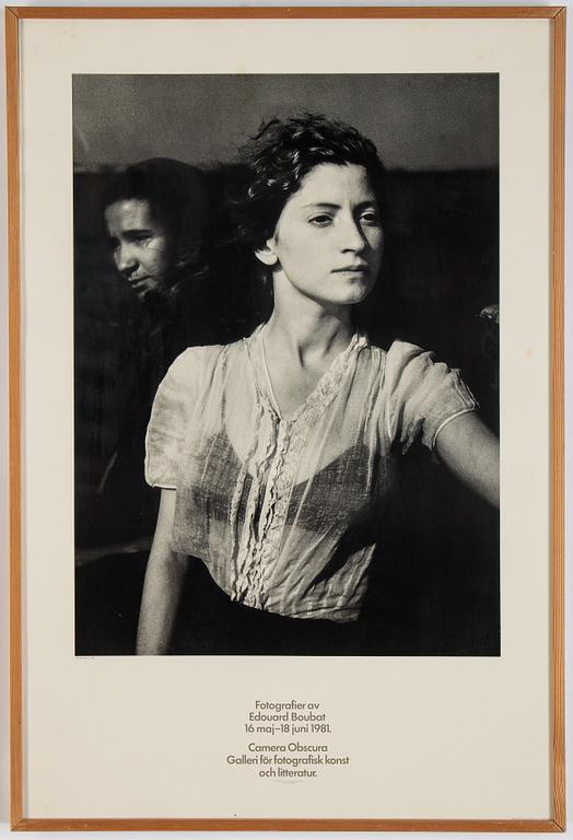 Edouard Boubat and group exhibition with Swedish photographers, 2 exhibition posters from Camera Obscura 1981.
