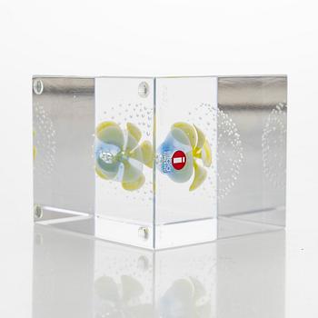 Oiva Toikka, vuosikuutio 2000, signeerattu Oiva Toikka Nuutajärvi 2000, 925/2000.