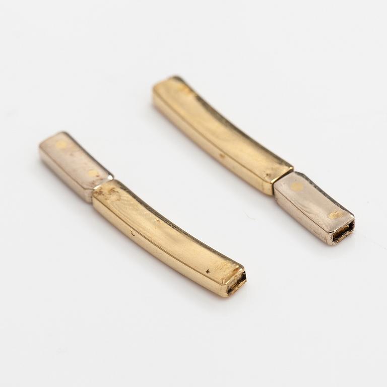 Halsband, 18K vit- och gultguld, diamant ca 0.10 ct.