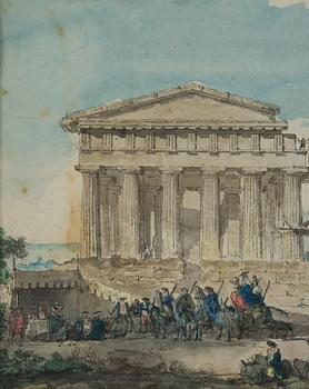 Louis Jean Desprez, ”Le Temple de la Concorde à Agrigente”.