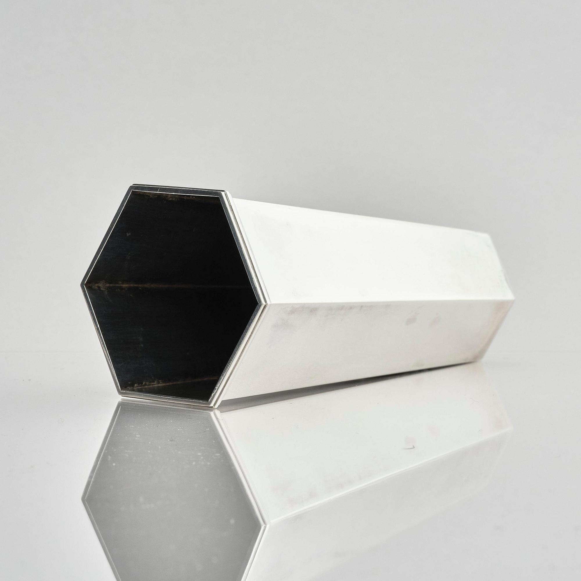 Wiwen Nilsson, a sterling silver vase, Lund, Sweden 1947.