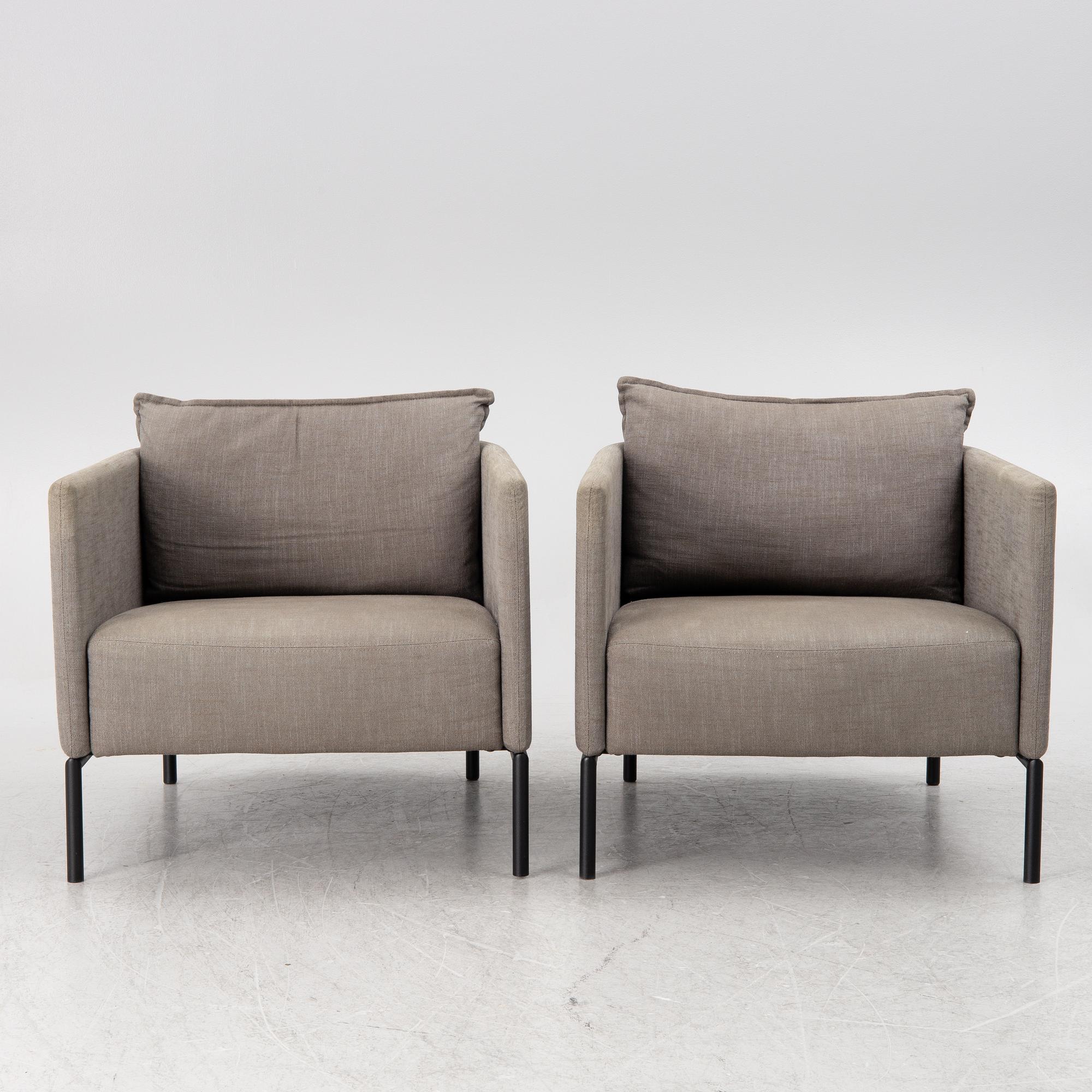 Armchairs, a pair, "Piet", Slettvoll, Norway.