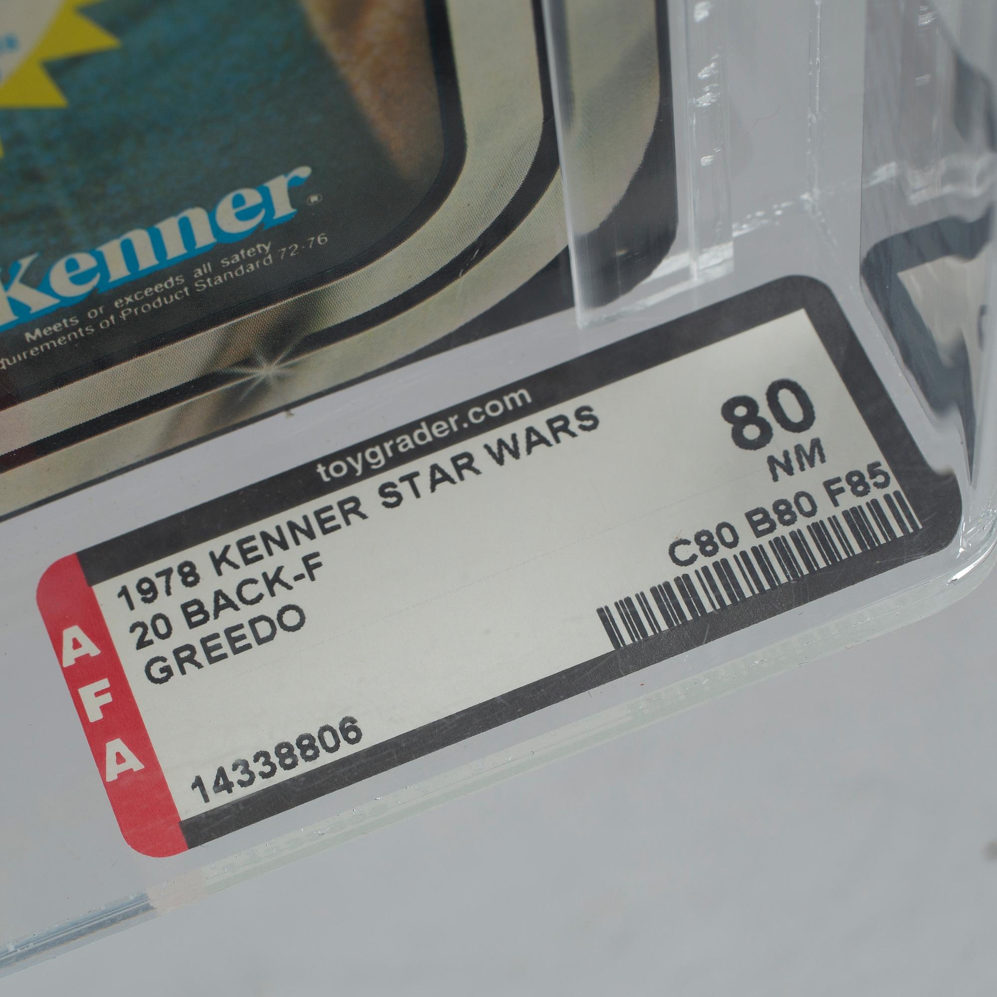 STAR WARS, Greedo 20 back-F, AFA80 NM, Kenner 1978.