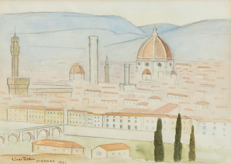 Einar Jolin,  View over Florence.