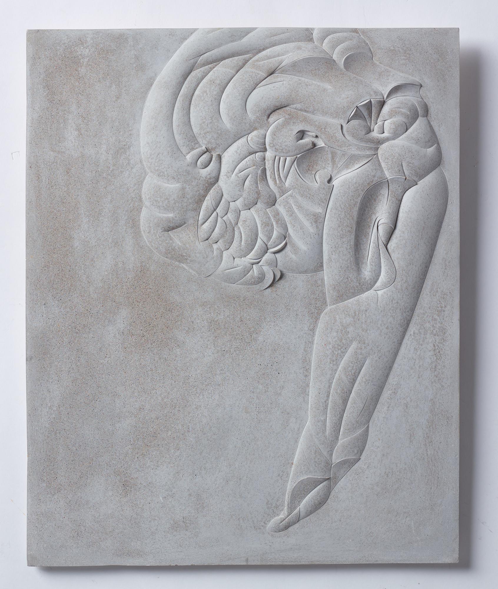 PER BERGLUND, relief i gjuten betong, signerad och daterad 2004.