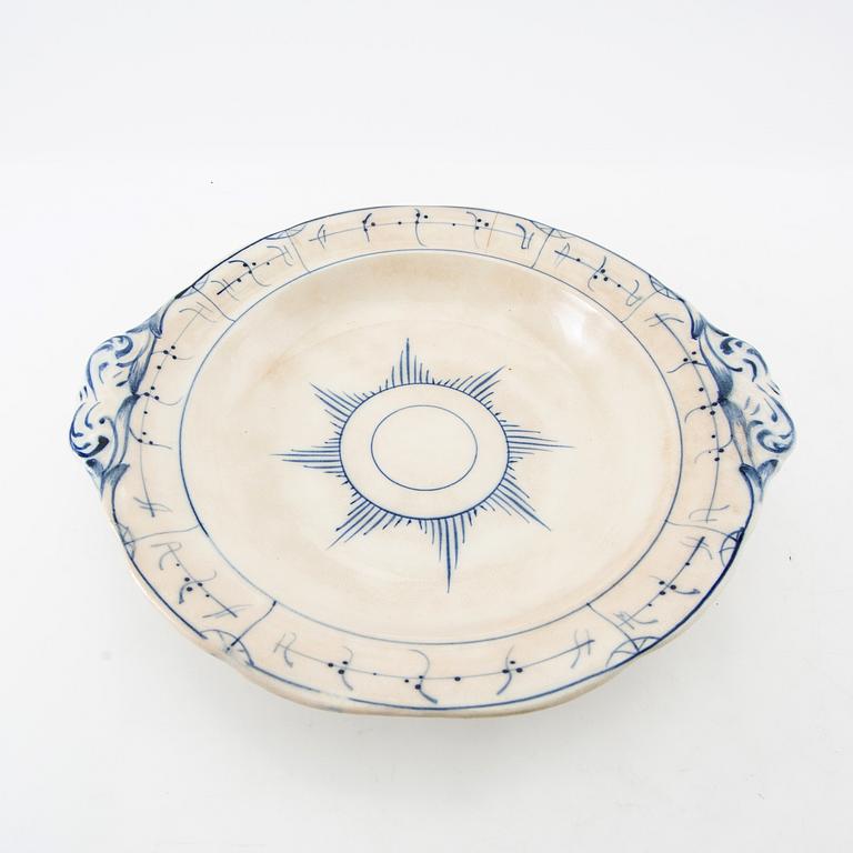 Carafes/trays 3 pcs Gustavsberg early 20th century.