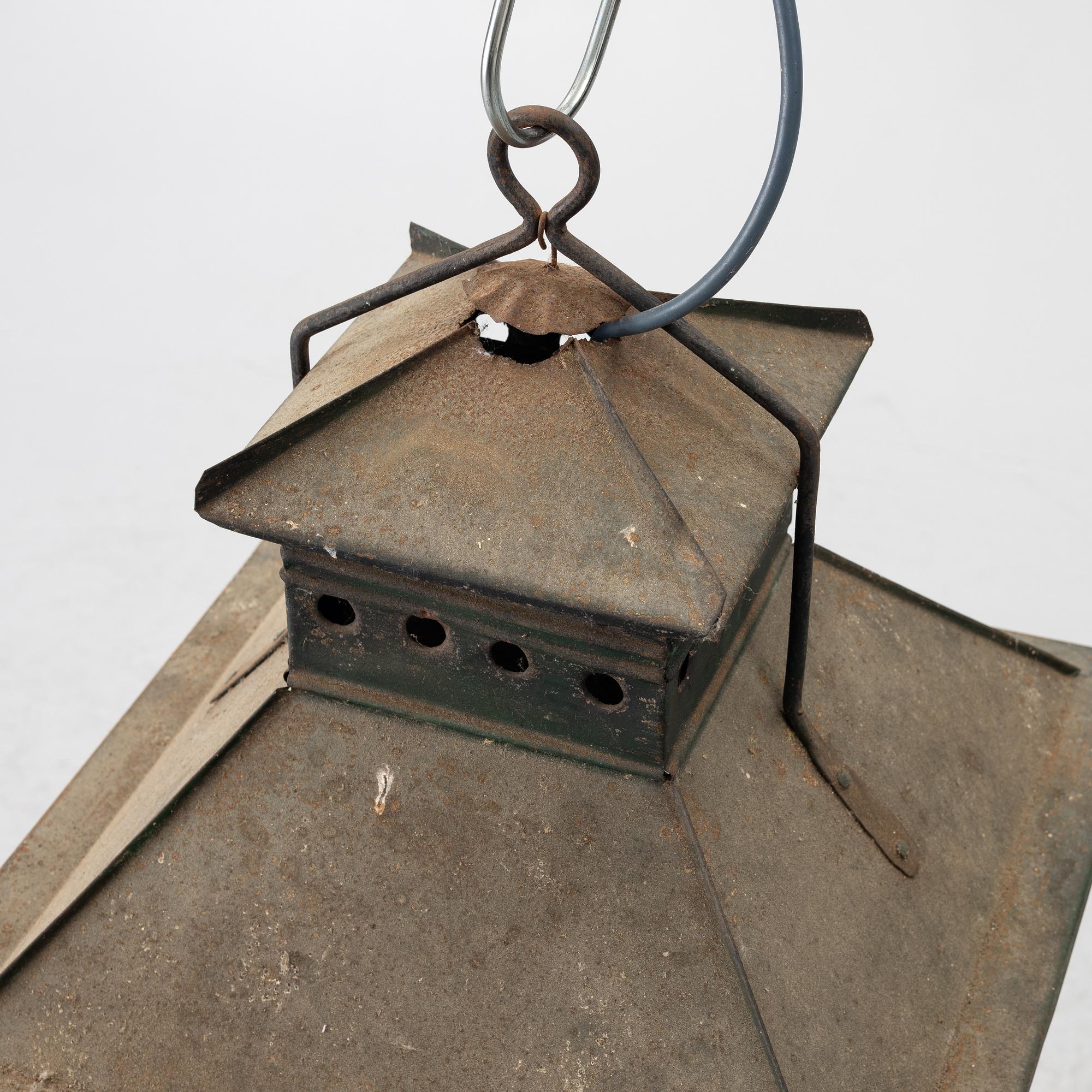 Ceiling lamp, folk art, 19th century.