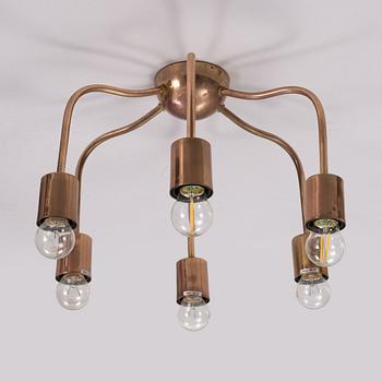Josef Frank, a model 2356 brass ceiling light, Firma Svenskt Tenn.