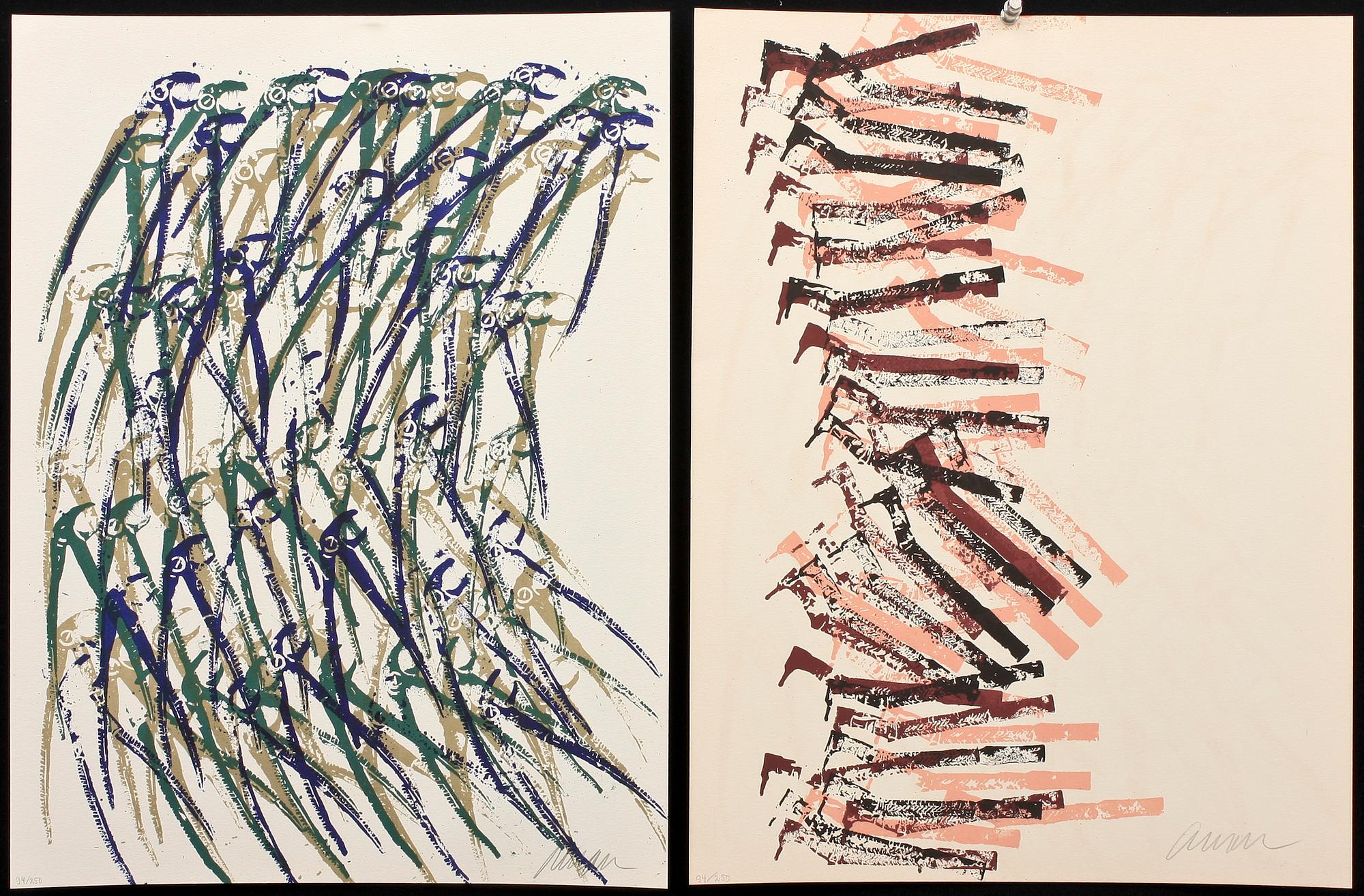 FERNANDEZ ARMAN, "ARTISTERY: DENTISTERY", mapp med 5 färglitografier, sign o numr 94/250.