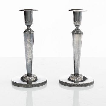 Ceson, ljusstakar, ett par, silver, Stockholm 1971.